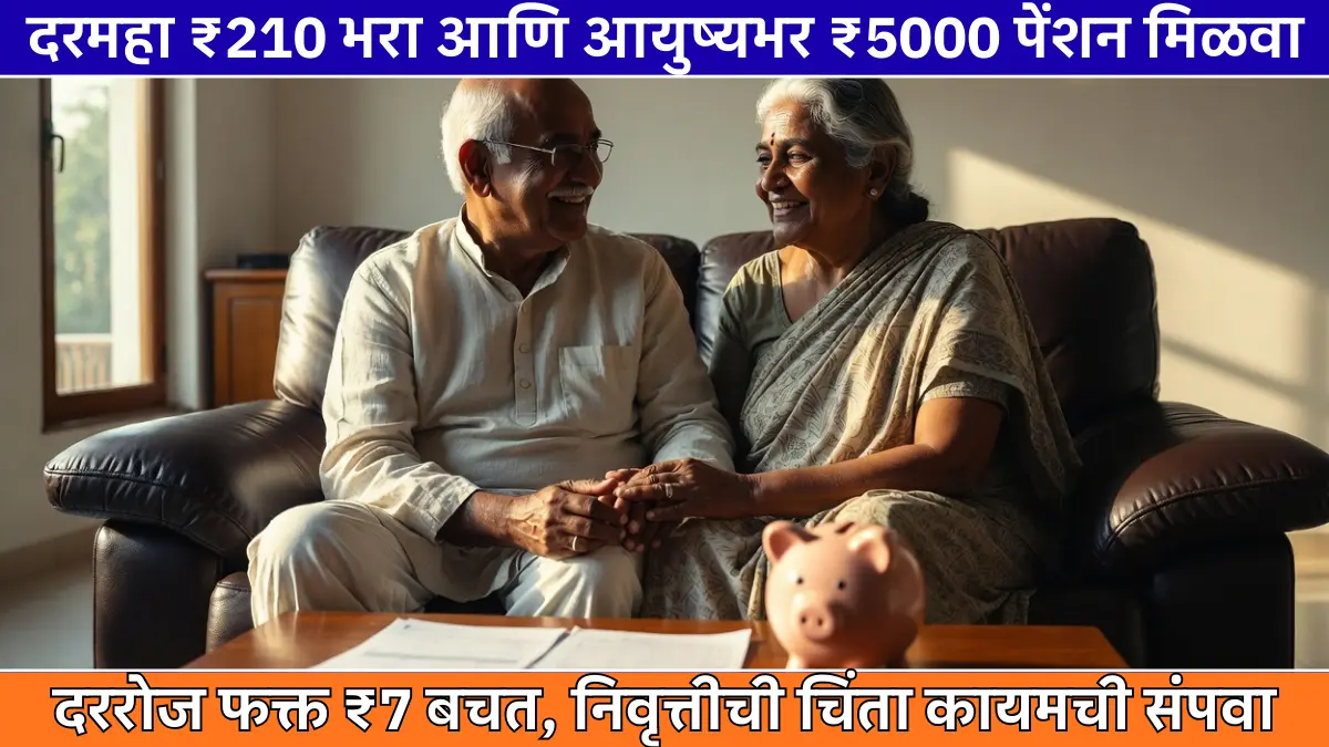 महिन्याला फक्त ₹210 भरा आणि आयुष्यभर मिळवा ₹5000 पेंशन – ही स्कीम तर कमालच आहे!